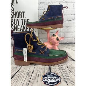 Polo Ralph Lauren Country Ranger Mid Corduroy Suede Boots Mens 10 Colorblock NEW